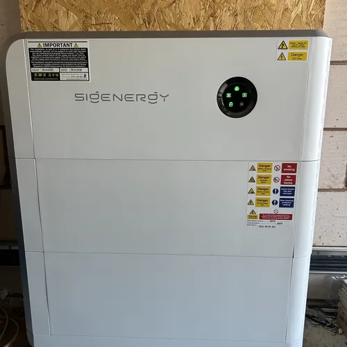 Sigenergy home battery storage system installed in a garage